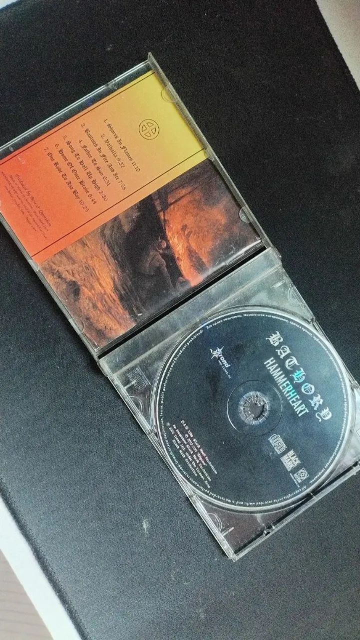 CD do álbum Hammerheart(1990) de Bathory original  - Foto 3