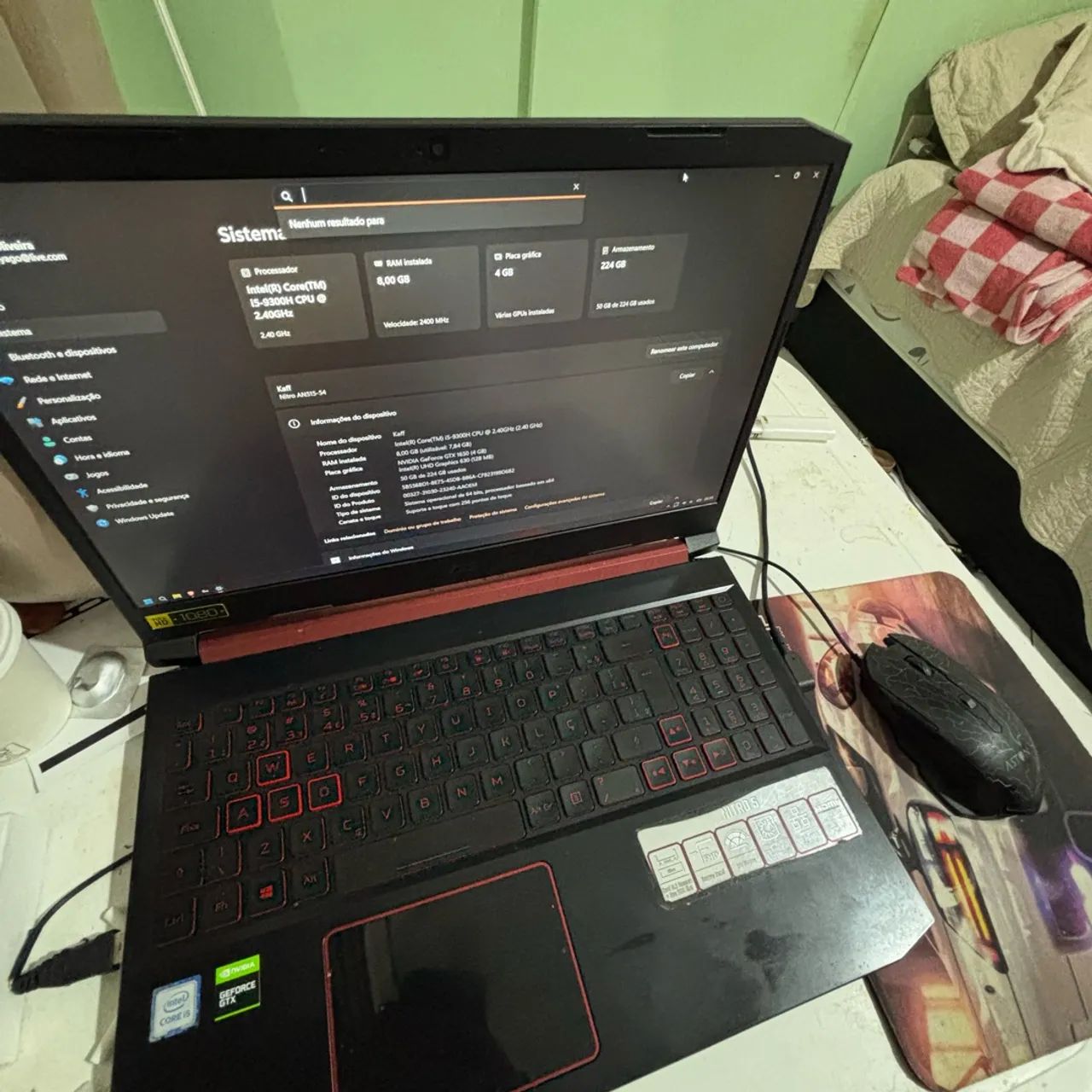 Acer Nitro 5 (Nvidia GeForce GTX1050)  - Foto 3