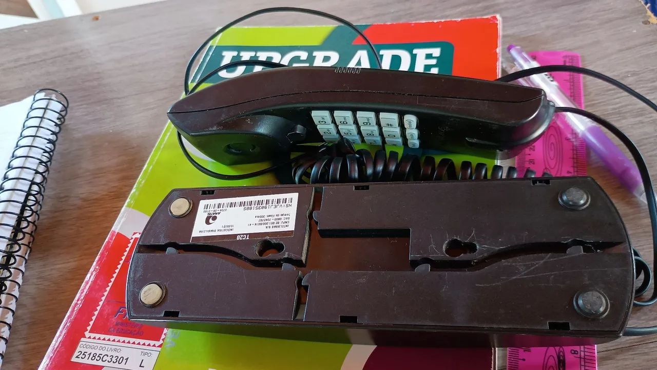 Telefone de gôndola preto