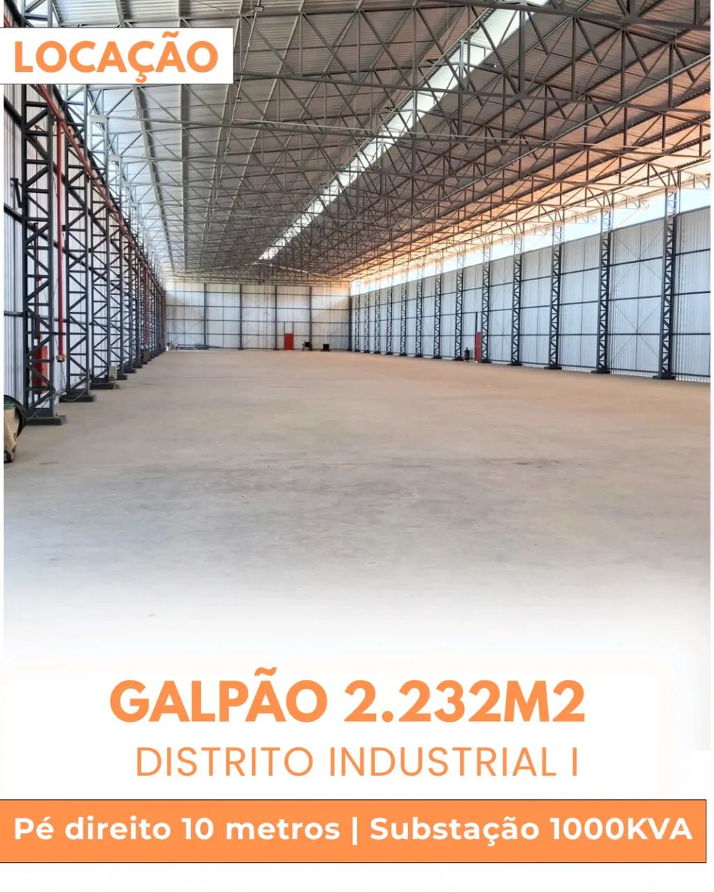 Galpao 2.300m2 com Habiti-se nível 5 Distrito 1