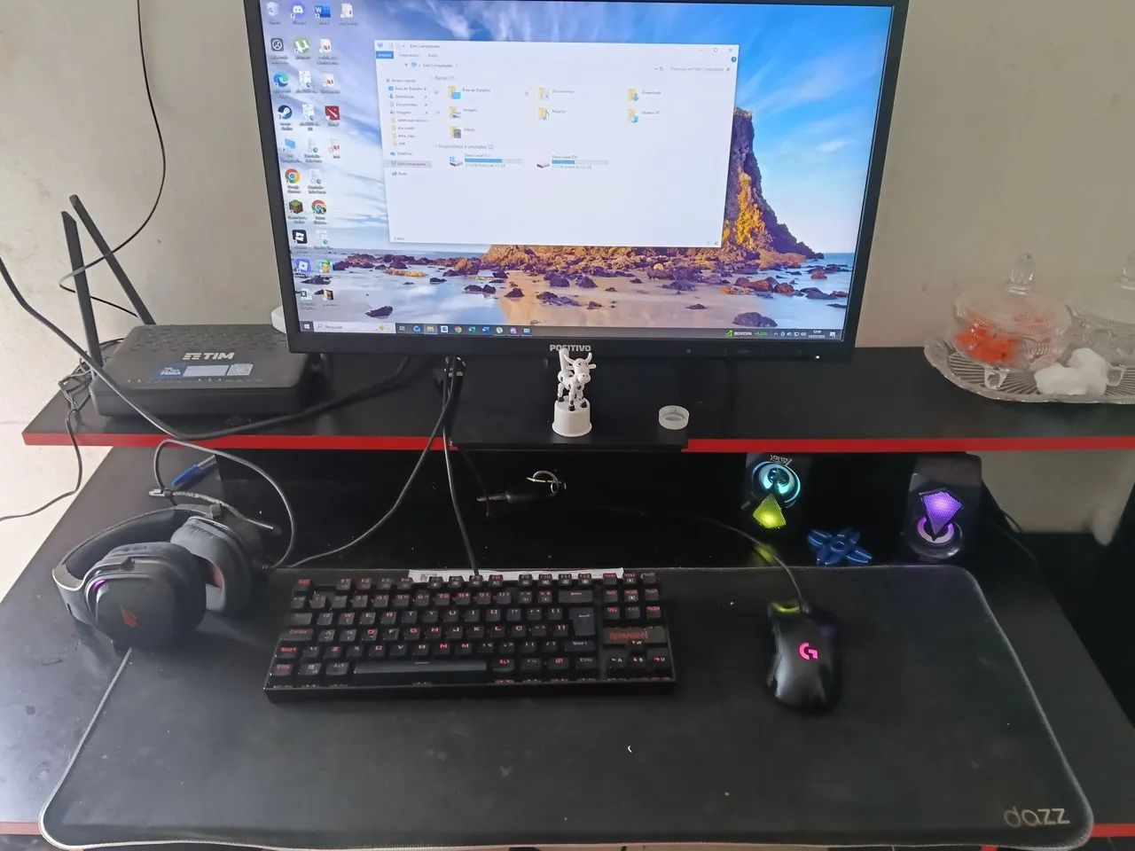 Pc gamer, mesa gamer, cadeira gamer - Foto 2
