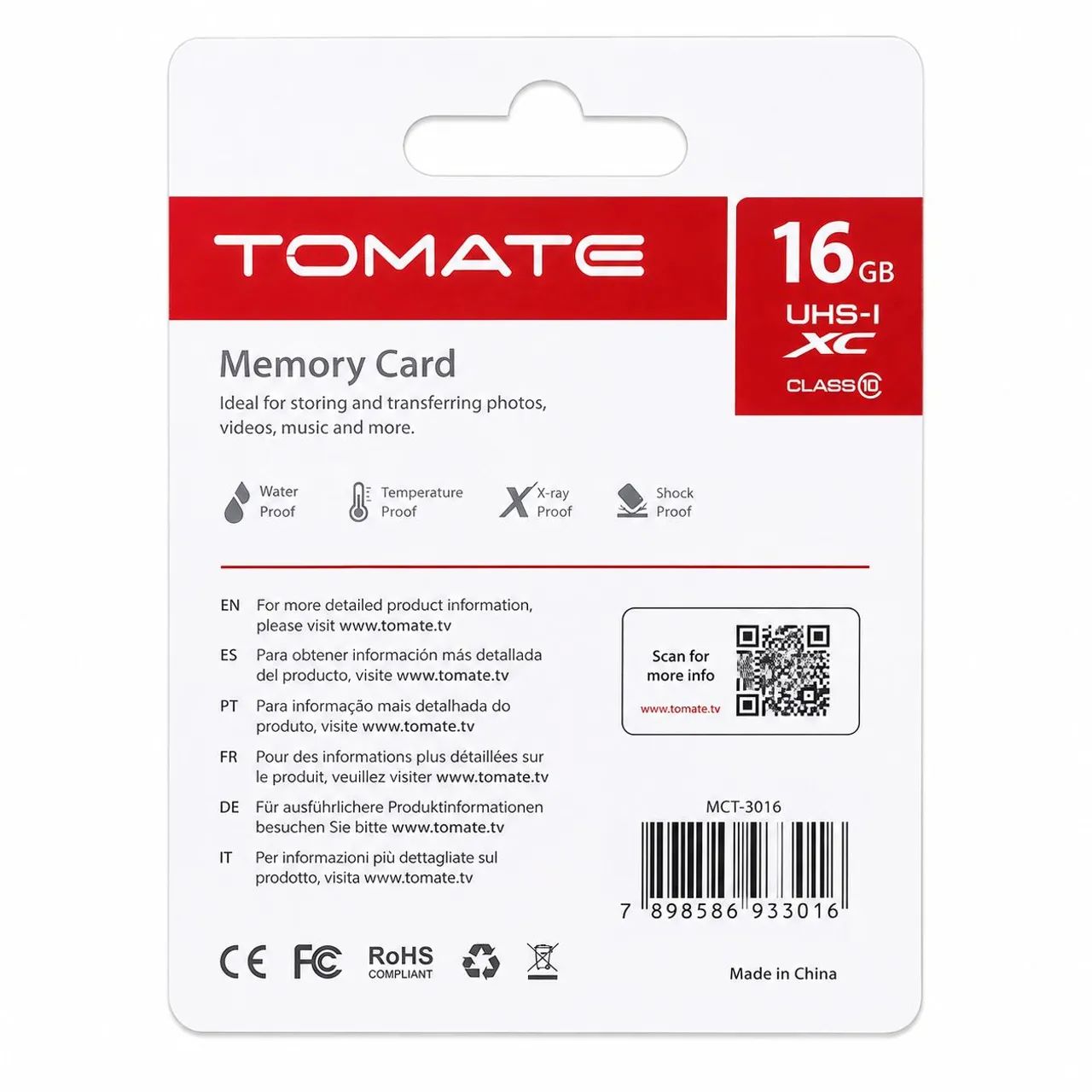 Cartão MicroSD Tomate 16GB MCT-3016 Classe 10 com Adaptador SD - Foto 5