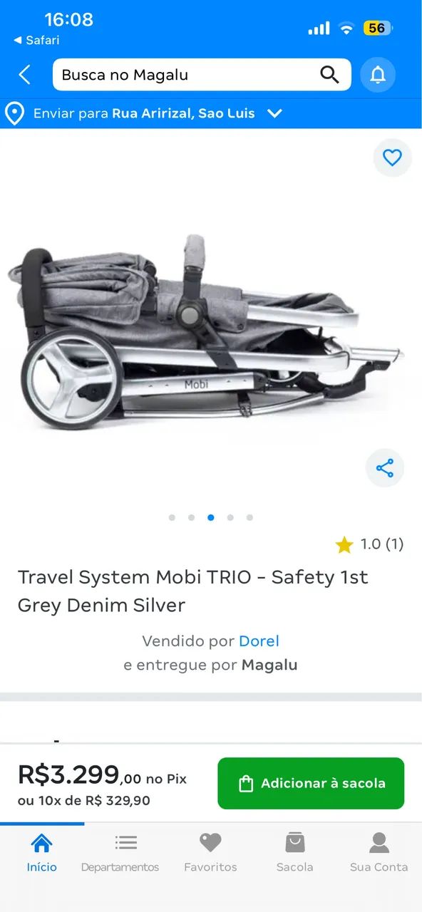 Carrinho safety 1st Moisés carrinho de bebê praticamente novo - Foto 2