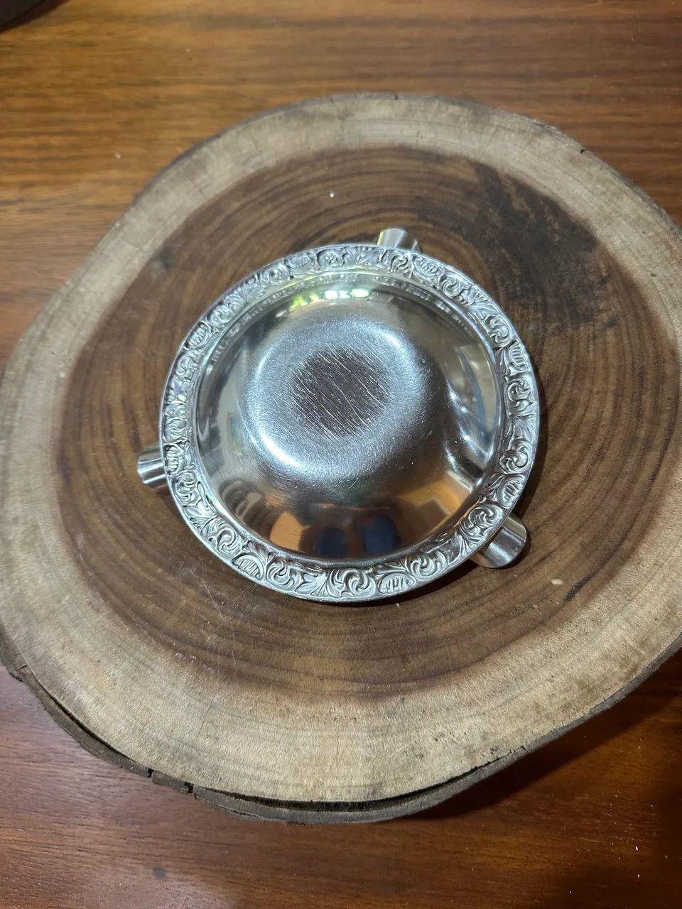 cinzeiro vintage de aço inox  - Foto 2