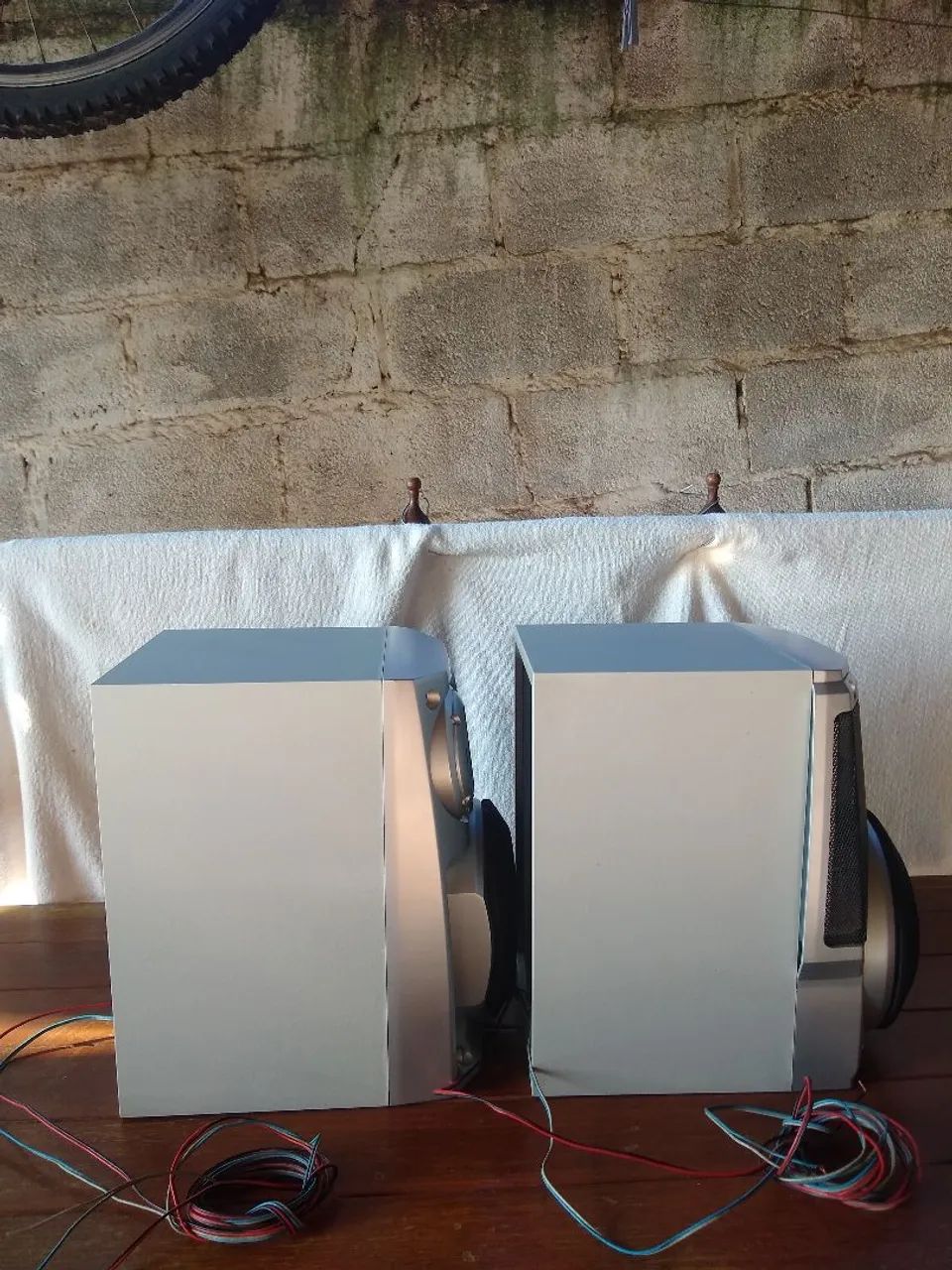 Par de Caixas Panasonic Super Woofer Antigus - Foto 5