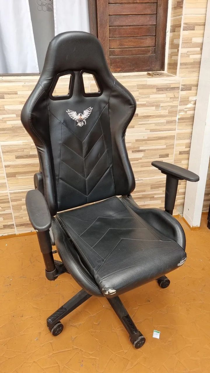 Cadeira Gamer EagleX Pro Preta - Foto 2