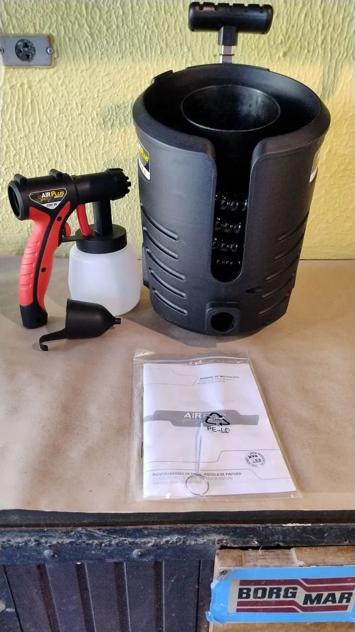 Pistola de pintura pulverizadora 700W AIR PLUS SPRAY Schulz 110V ( NUNCA USADA !!!) - Foto 3