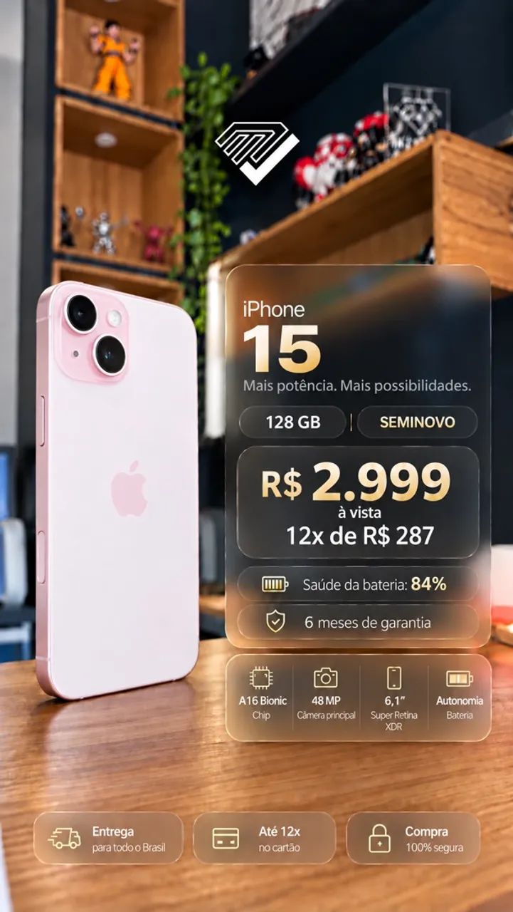 iPhones Novos e Seminovos - Foto 3