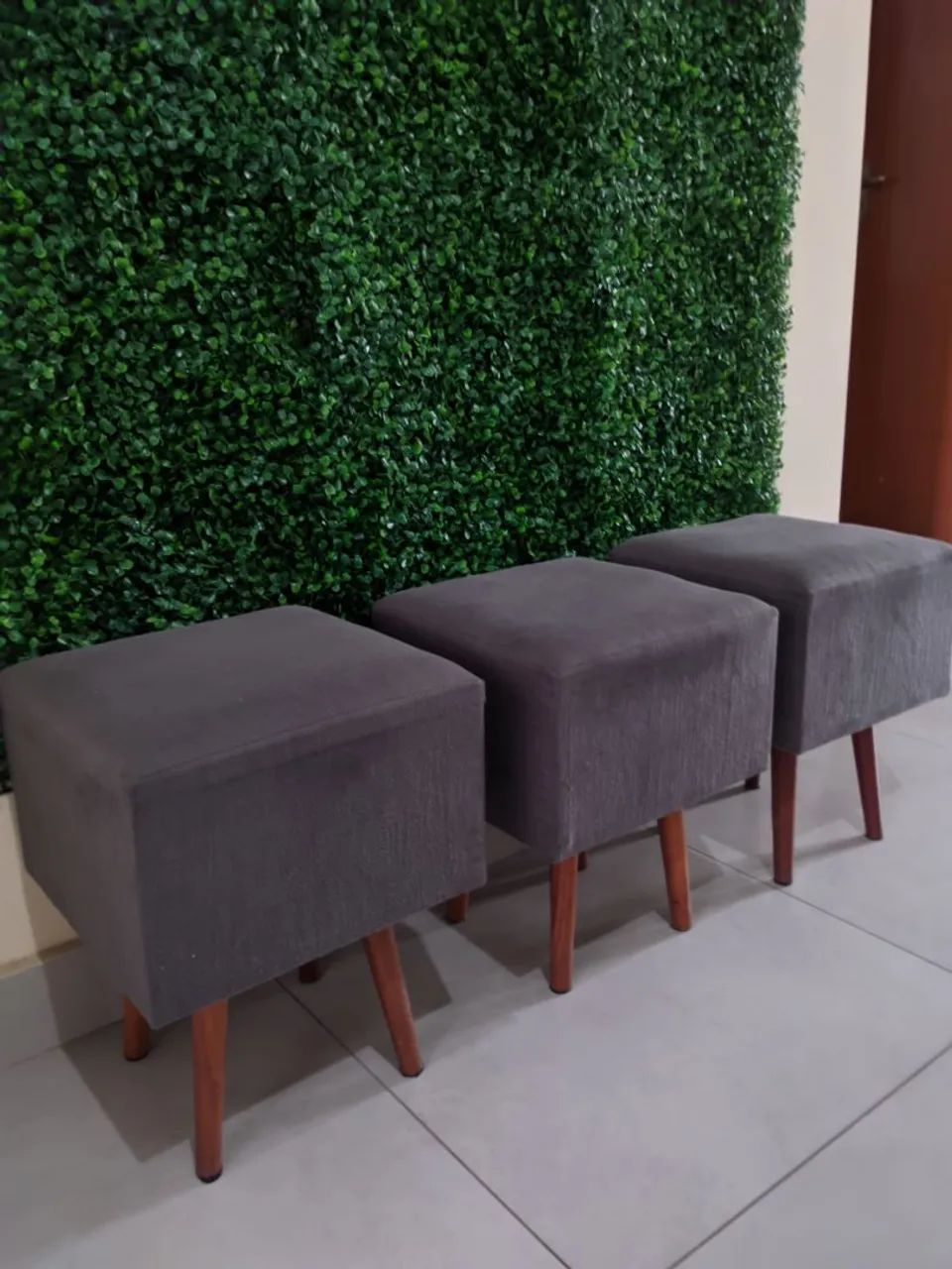 Trio de bancos para sala 