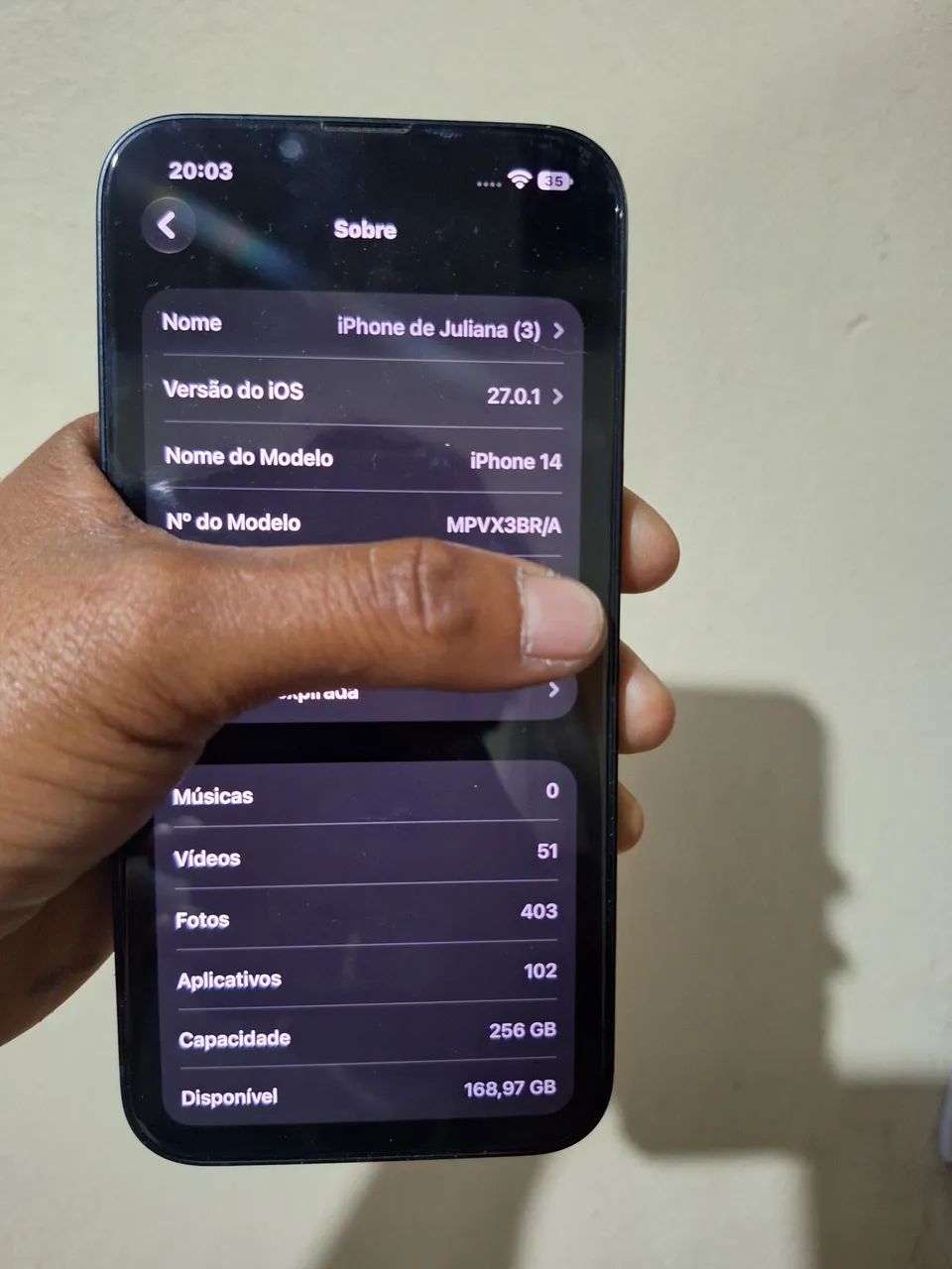 Iphone 14 de 256 g zeradinho - Foto 3