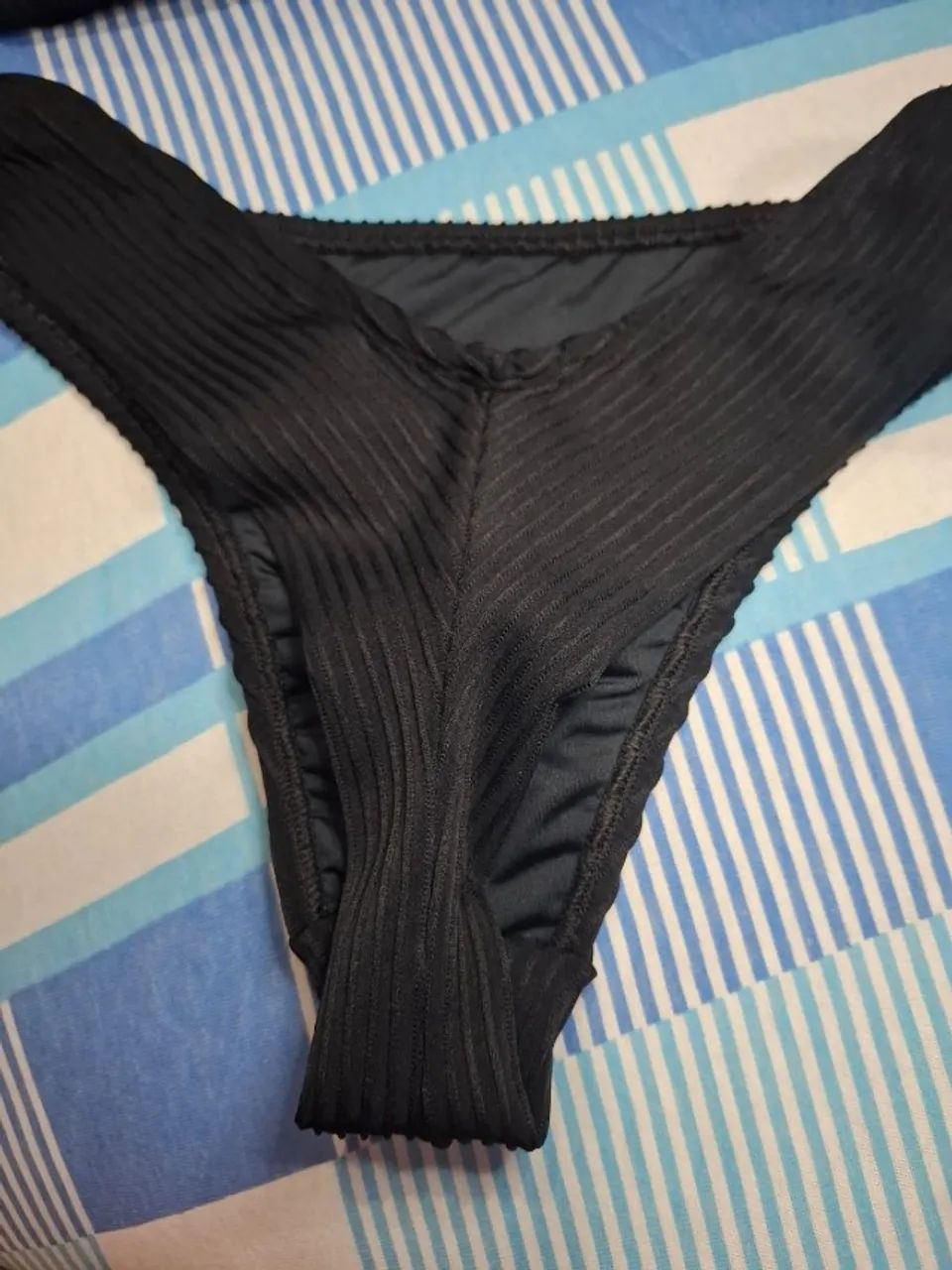 Biquíni canelado preto NOVO - Foto 2