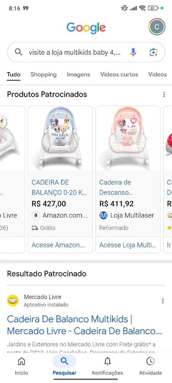 Cadeira de balanço bebe minnie - Foto 2