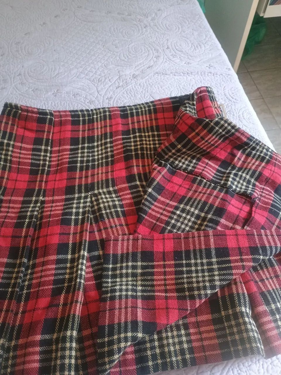 Saia xadrez vintage - Foto 3