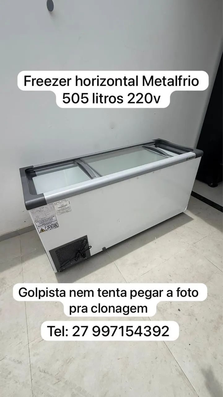 たろうページ Freezer horizontal Metalfrio 505 litros 220v zerado - Geladeiras e