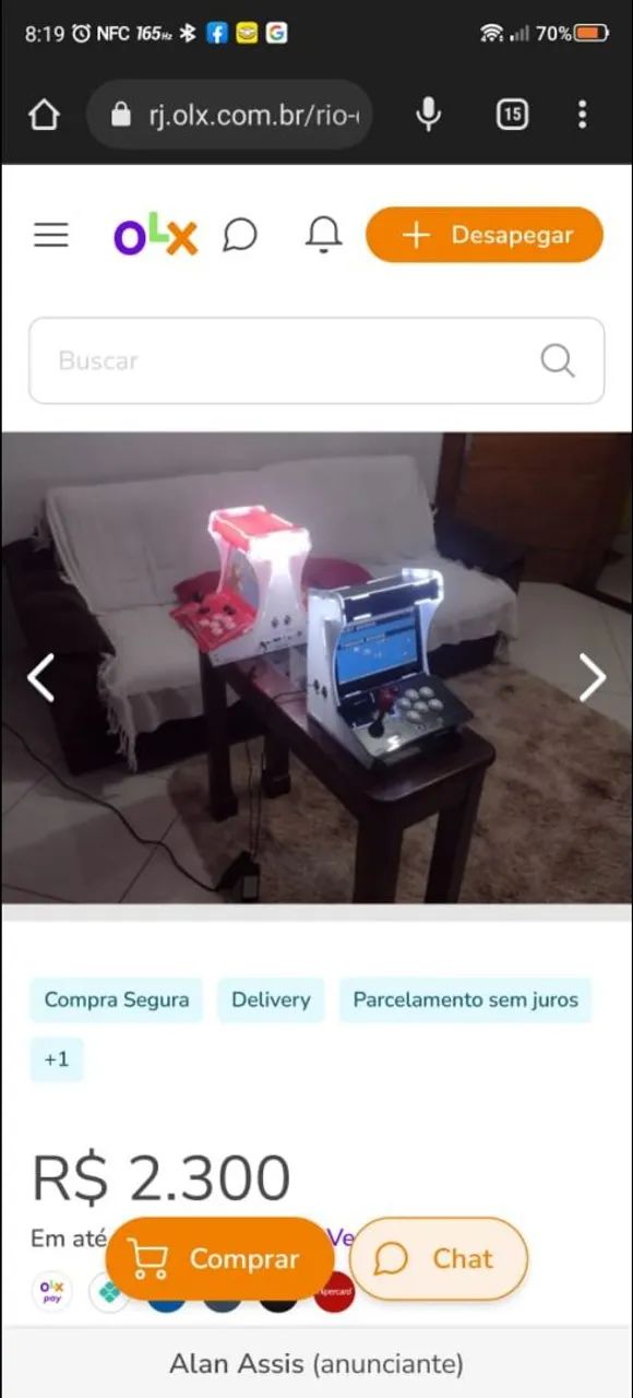 Fliperama portátil importado de 10 polegadas!! 5 mil jogos. - Foto 2