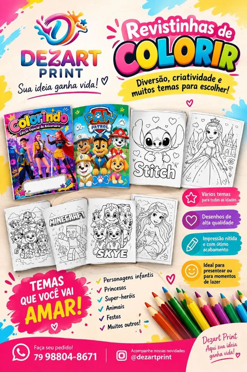 REVISTINHAS PARA COLORIR