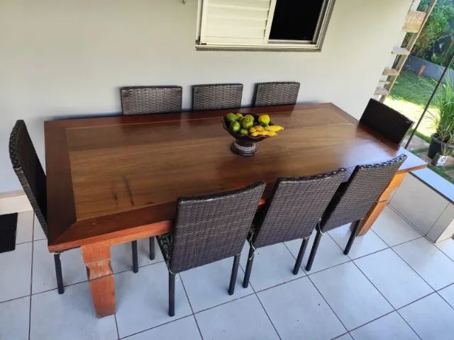 MESA DE MADEIRA MACIÇA  - Foto 2