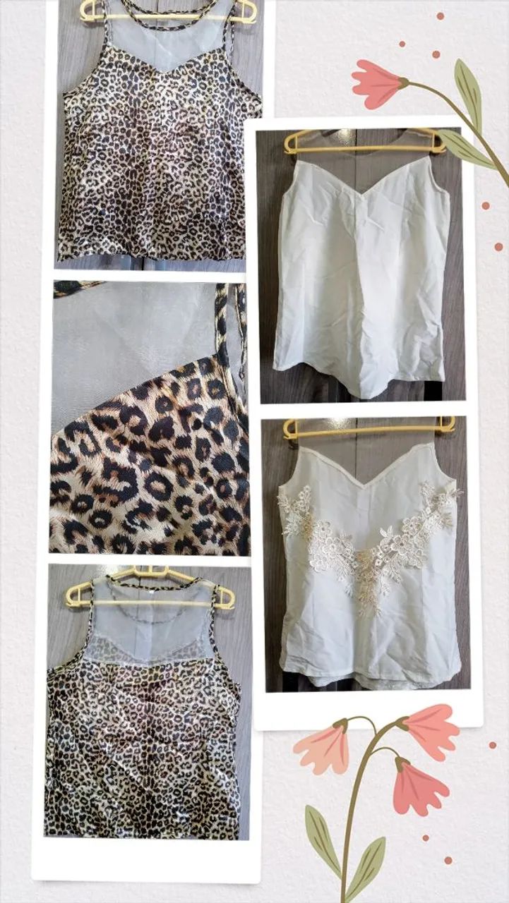 Kit 2 Blusas com Tule 