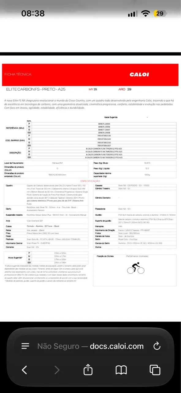 Caloi Full Suspension - Foto 3
