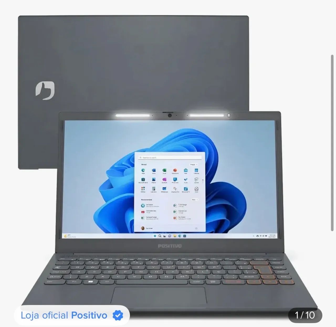 Notebook Positivo Vision C14 8gb 128gb 14 Hd Windows 11 Cinza