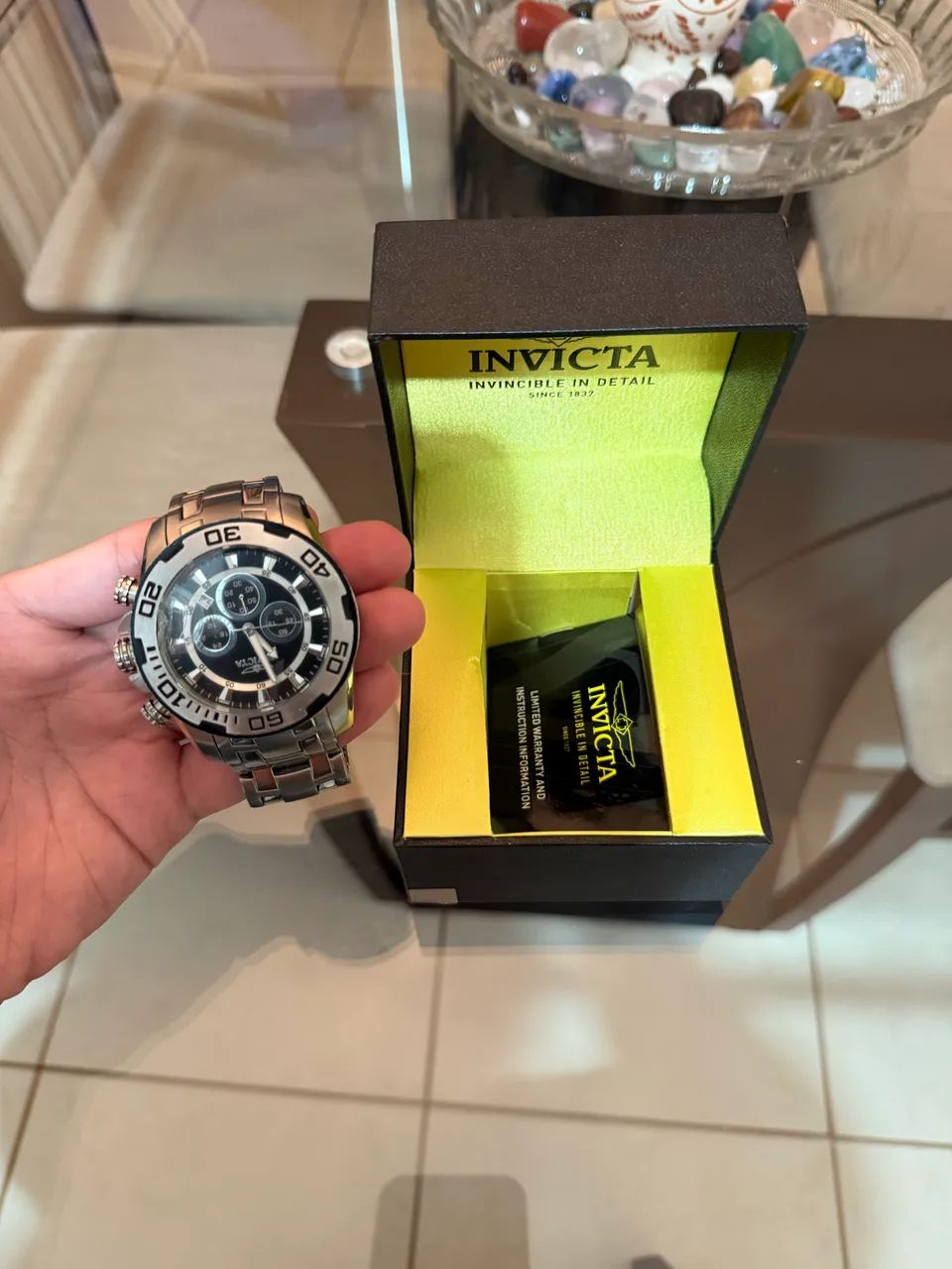 Relogio Invicta Flame Fusion Cristal usado original