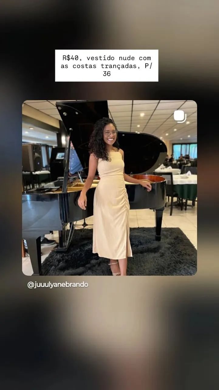 Vestido nude novo
