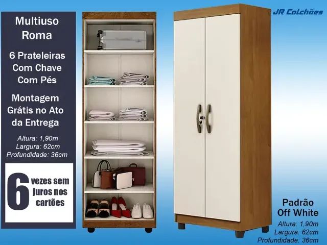 Armário Multiuso 2 Portas com Chaves  - Foto 4