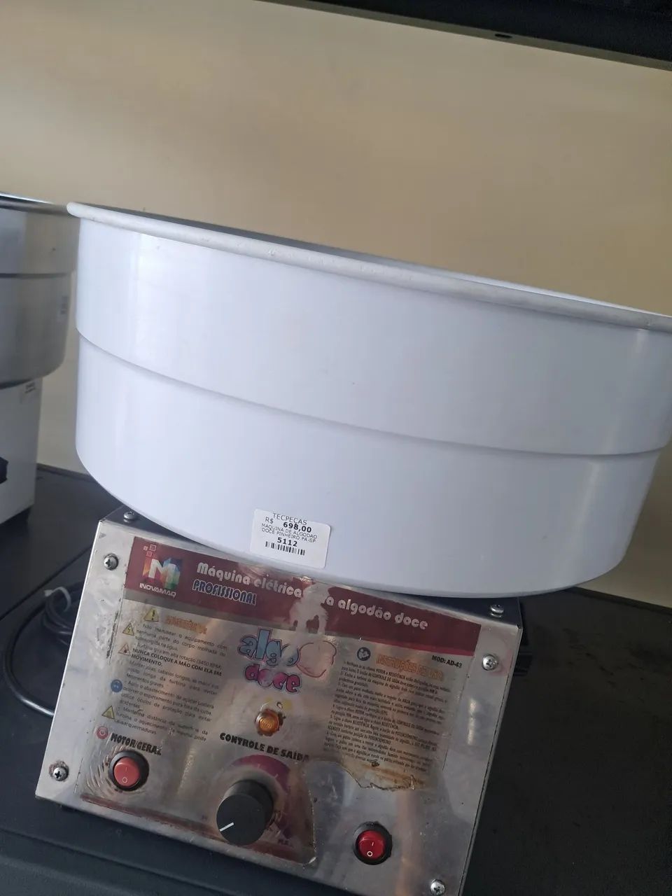 MÁQUINA DE ALGODÃO DOCE INOVAMAQ  - Foto 2