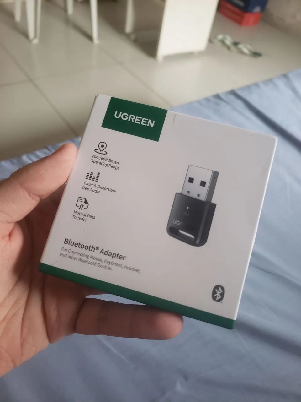 UGREEN Adaptador USB Bluetooth 5.4 Para PC, Plug & Play, Windows 11/10