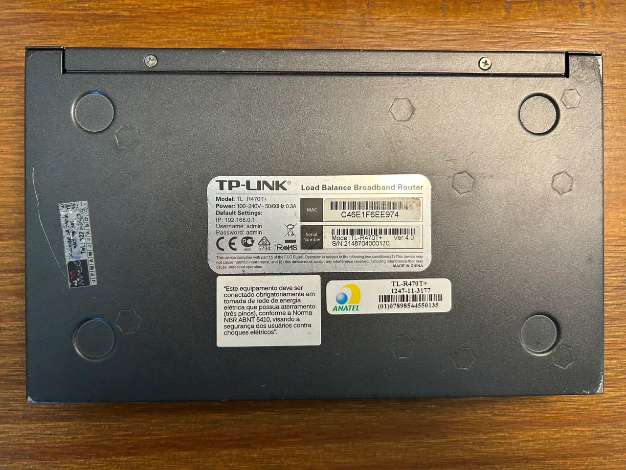 Roteador Tp-link Tlr470t+ 6.0 Preto  - Foto 3