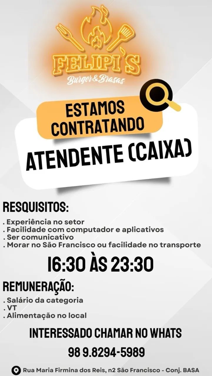 Vaga para atendimento