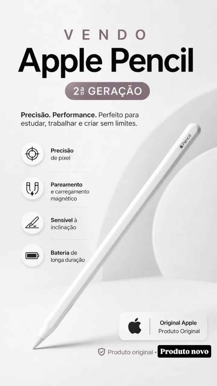 Apple Pencil Pro ホワイト（White） Caneta Apple Pencil Pro Branco para iPad Pro de 13
