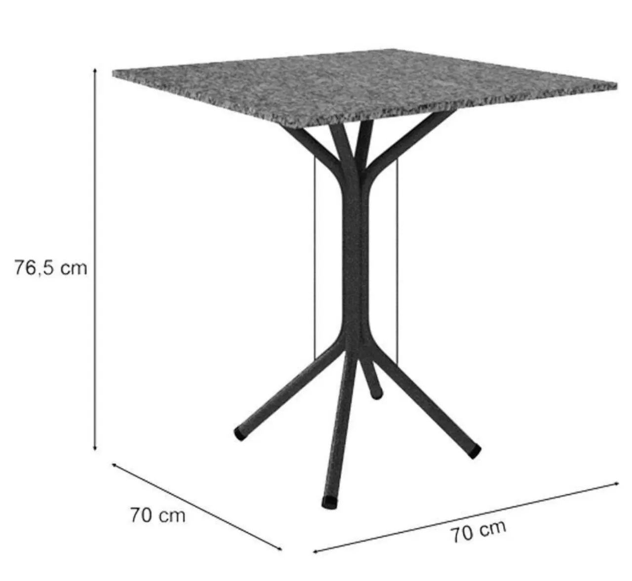 MESA DE JANTAR DE MÁRMORE - PEQUENA