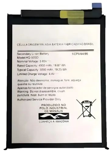 Tela Frontal Display Compatível Com A03s A037 C/aro+ Bateria - Foto 2