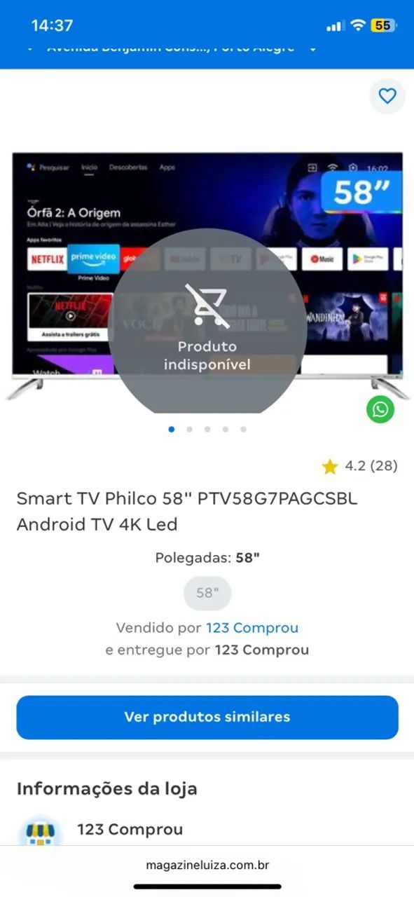 Vende se Tv 58 polegadas  - Foto 2