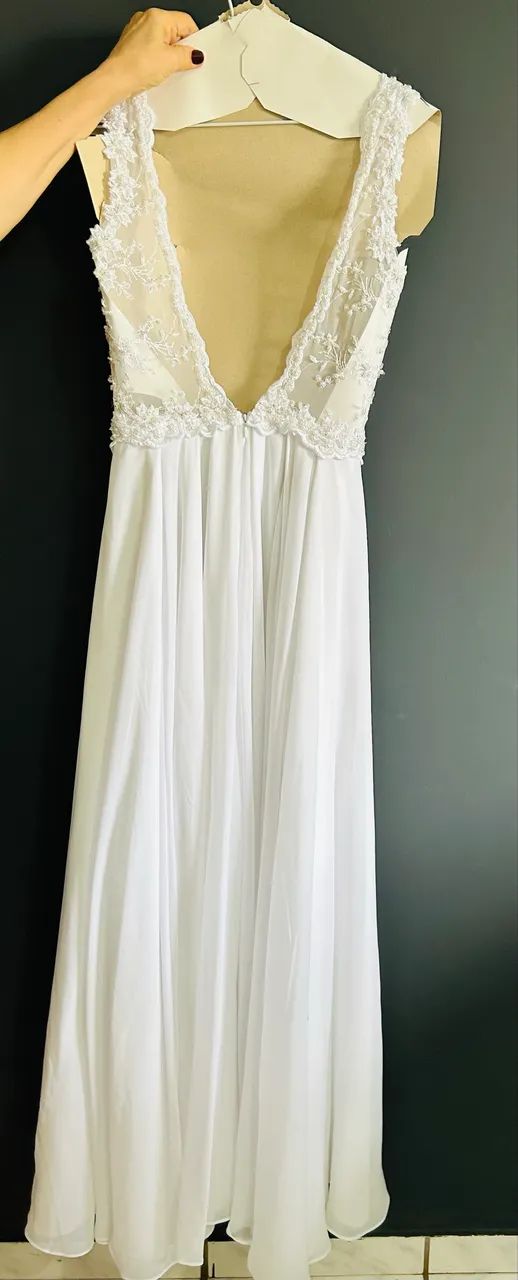 Vestido de noiva, perfeito estado, único uso - Foto 2