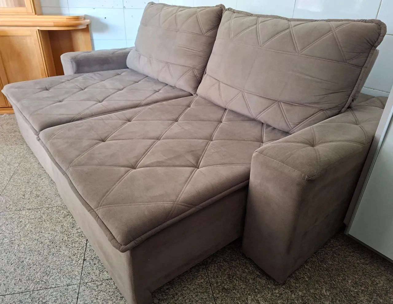 Sofá Retrátil E Reclinável,  2.80 metros - ENTREGA GRÁTIS