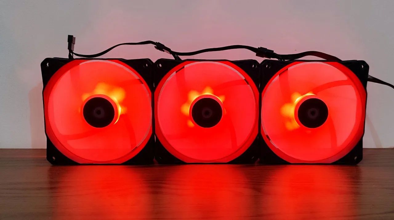 3 FANS MONTECH LIGHTFLOW ARGB ( NOVAS ) - Foto 3
