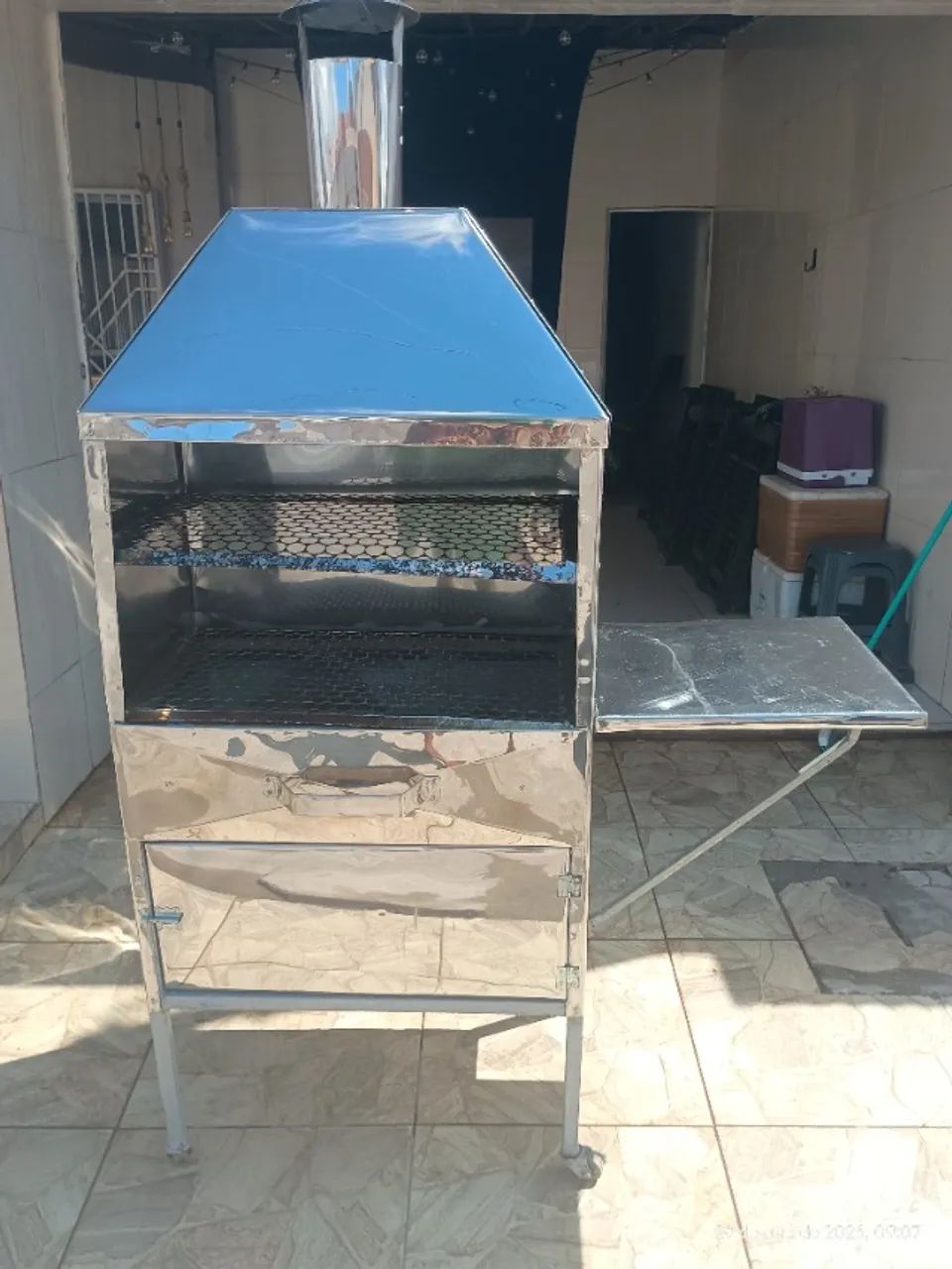 Churrasqueira de inox  nova contato *