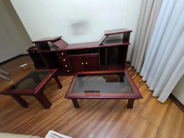 rack TV para Sala + 2 mesas e revistaria