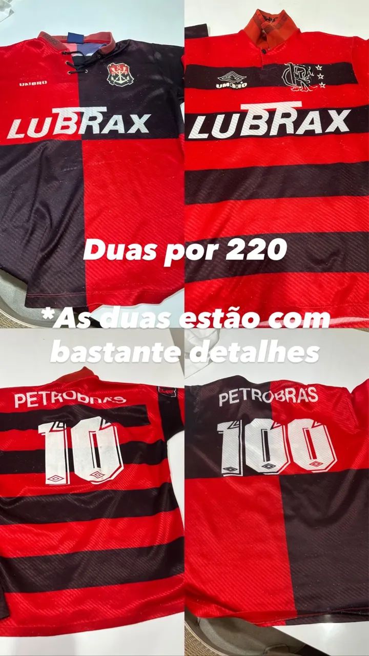 Duas camisas do Flamengo 1995