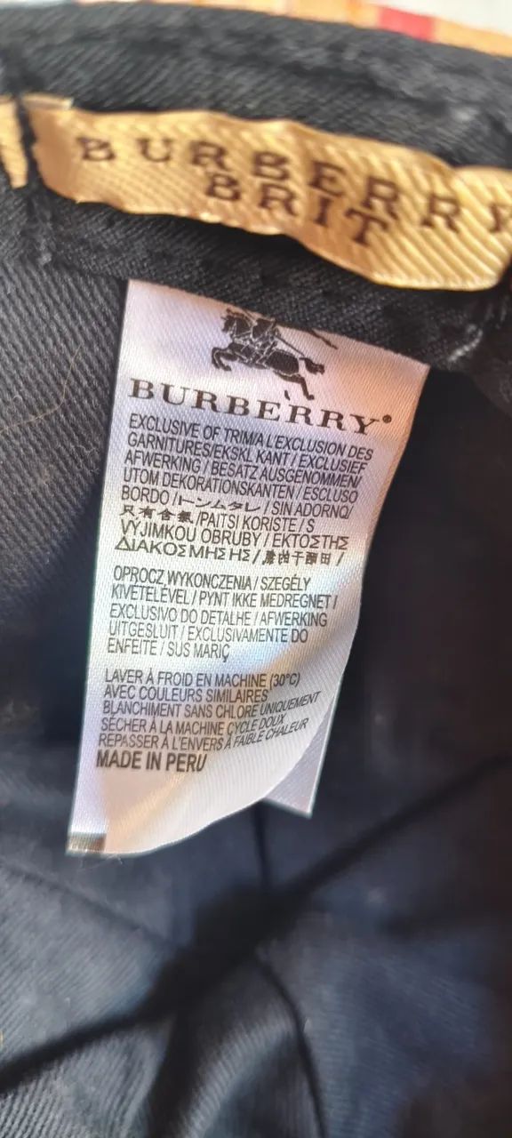 Boné Xadrez Burberry original - Foto 3