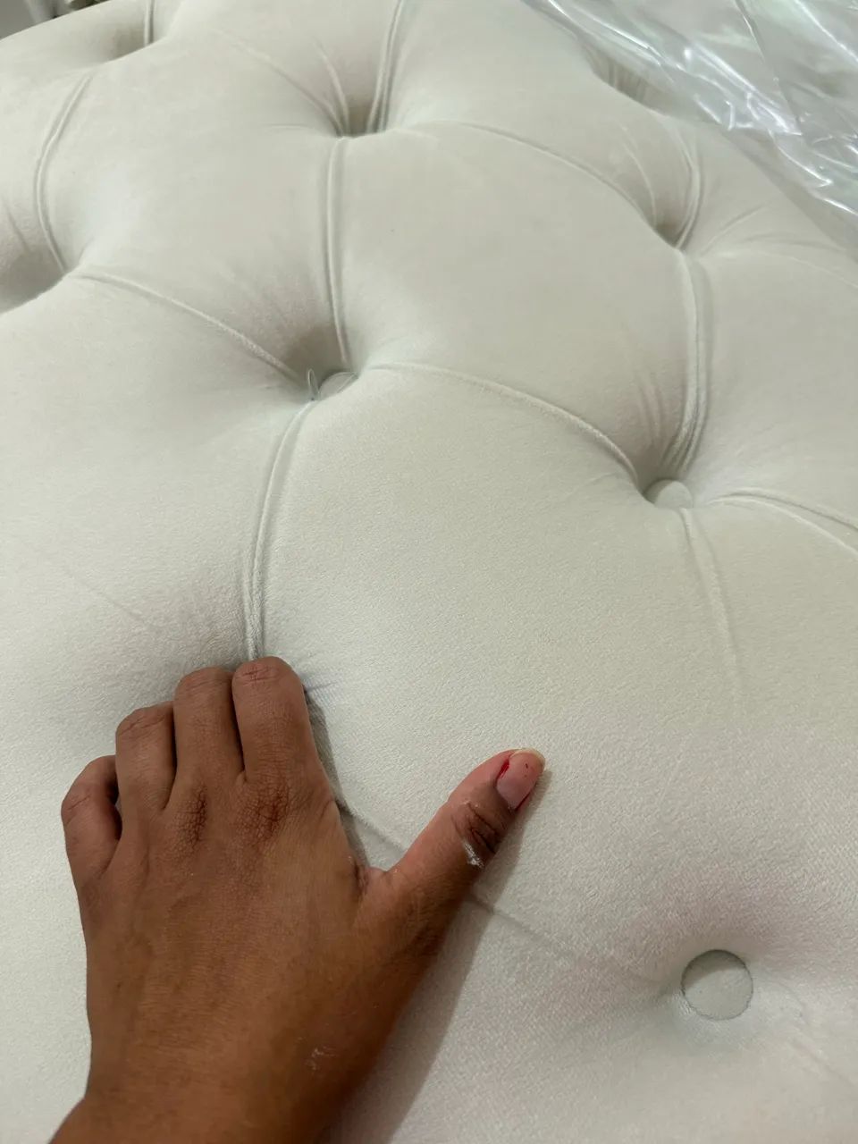 Maca veludo - Bege elegante nova - Foto 3