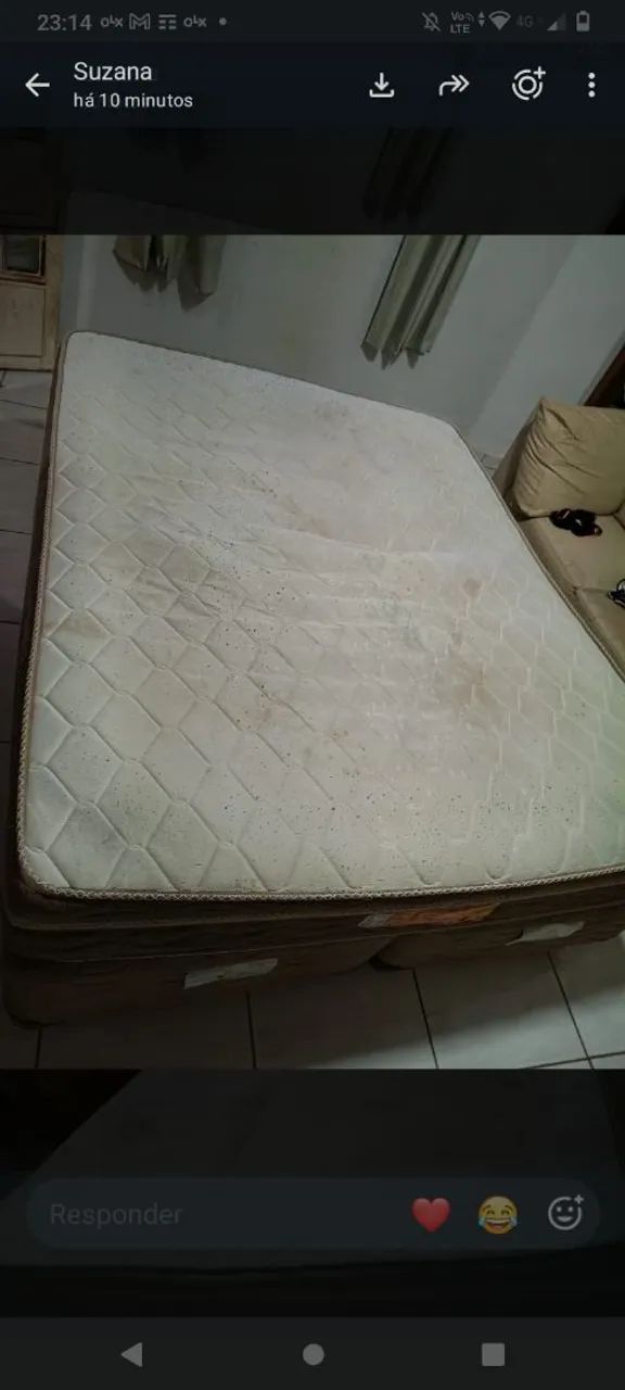 Cama king usada por 400 ENTREGO 
