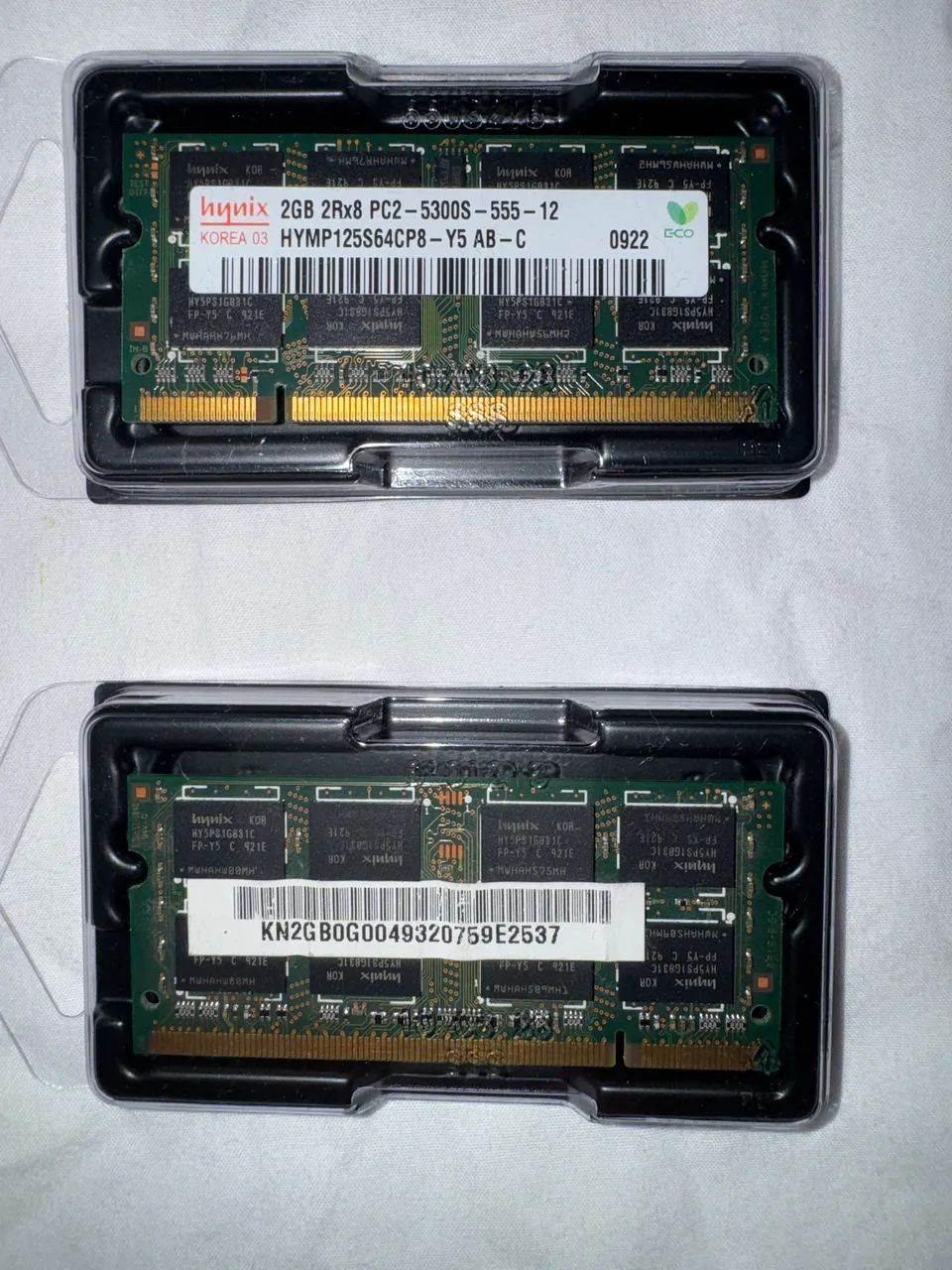 Memória DDR2 2GB 2Rx8 5300S 2 peças 