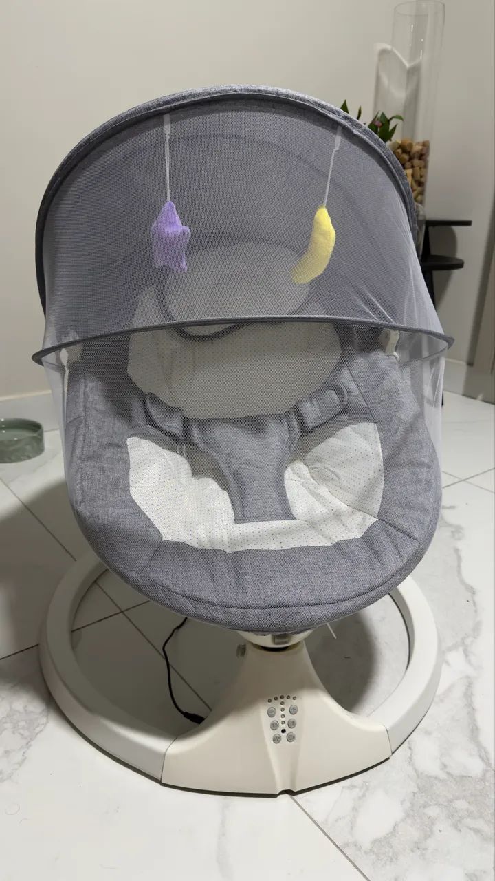 Cadeira de balanço elétrica para bebê nova - Foto 3