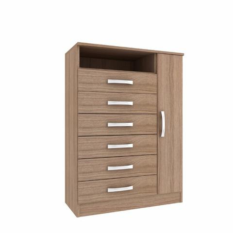 Cômoda Rack Iguaba com 6 Gavetas C281 - Foto 2