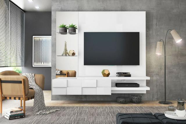 Painel Turim 100% MDF para Tv até 50" com Suporte incluso - Entrega Grátis