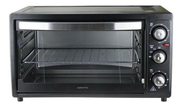 Forno novo Elétrico 50 Litros Fe50-02 Preto Agratto - 220v