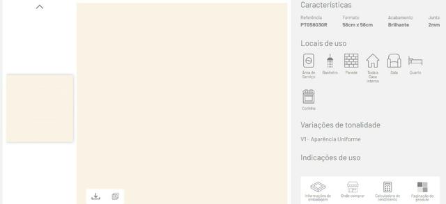 Porcelanato Tecnogres 58x58 Tipo A